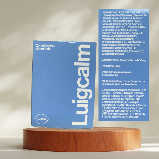 Luigcalm - Complemento alimenticio - Dra. Mariale Rivers