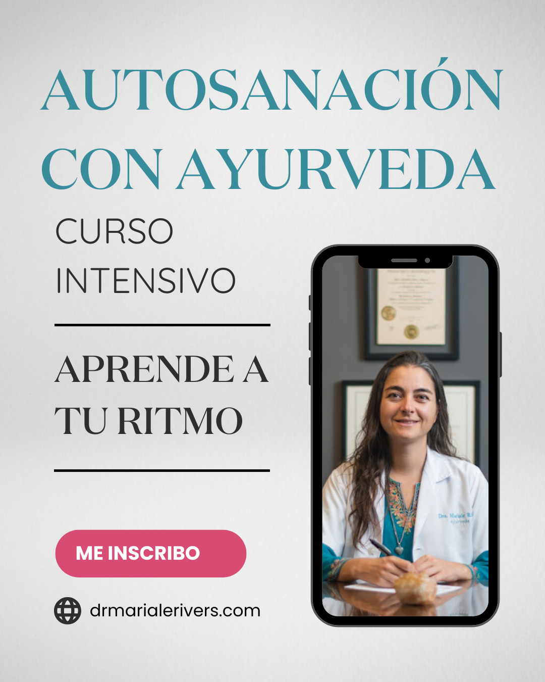 AUTOSANACIÓN CON AYURVEDA. Curso intensivo de Principios básicos+(Bonus) *Impulsa tu Inmunidad* - Dra. Mariale Rivers