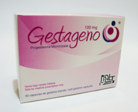 Gestageno- Progesterona micronizada 100mg
