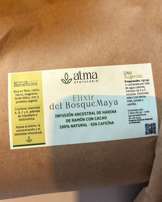 Elixir del Bosque Maya - Harina de Ramon y Cacao