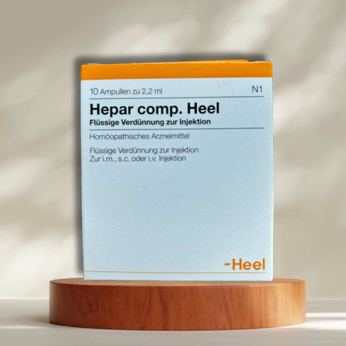 Hepar comp. Heel, ampollas inyectables para función hepática